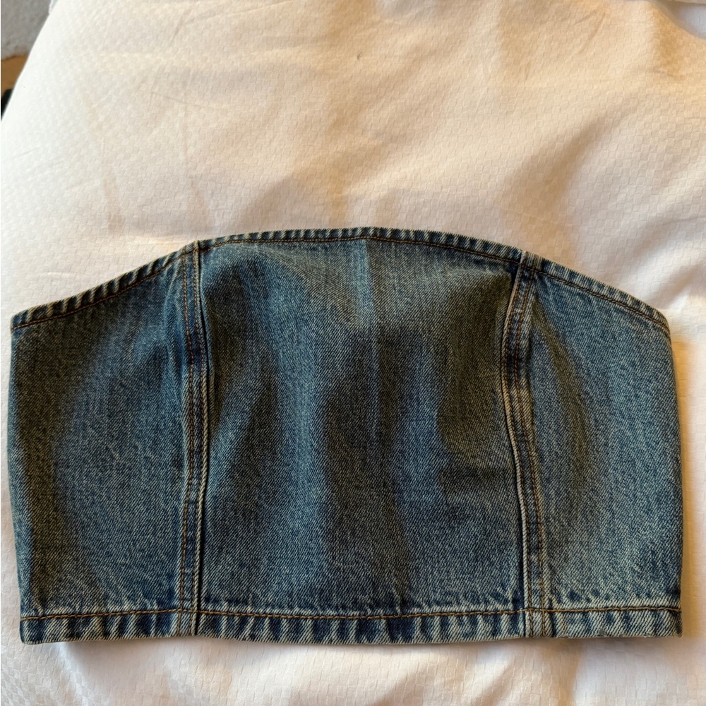 Simon Miller Blue Denim Top